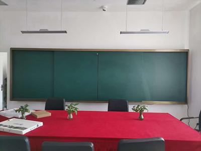 Frameless Horizontal Sliding Green Blackboard