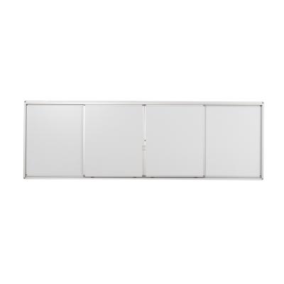 Pizarra blanca de cerámica montada en la pared