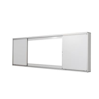 Pizarra blanca combinada con unidad deslizante horizontal