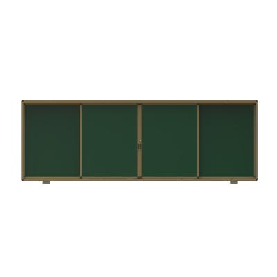 Horizontal Sliding Green Blackboard