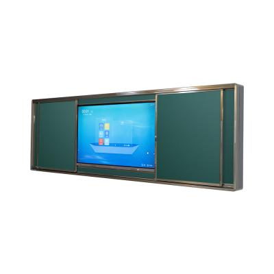 Horizontal Sliding Green Blackboard