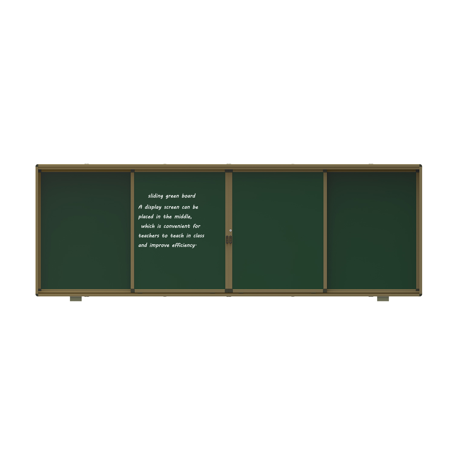 placa verde deslizante